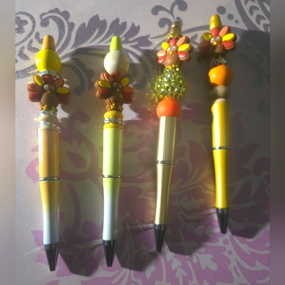 Festive Turkey Design Pens - Multicolor Set - Picture 1 of 1